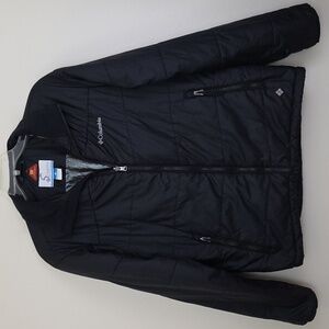 Columbia Black Quilted Puffer Omni- Heat Jacket (Read flaw) L